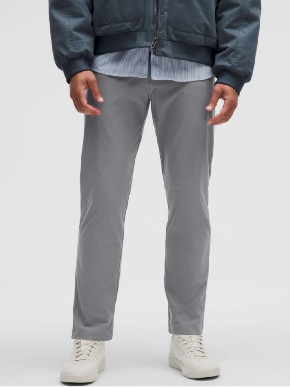 Lululemon ABC Classic-Fit 5 Pocket Pants Warpstreme in Asphalt Gray Size 35x28